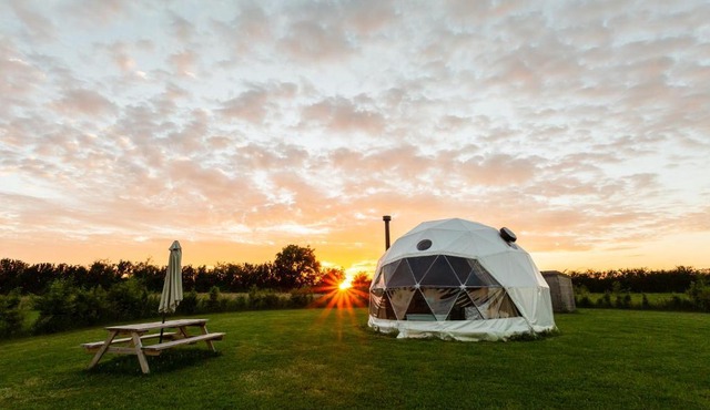 Geodome Glamping in Somerset