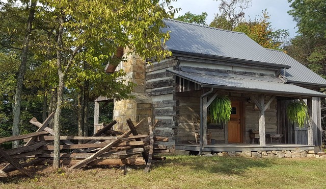 Get away from it all! Restored 1800 log cabin on 40 acres - NO cleaning fee!