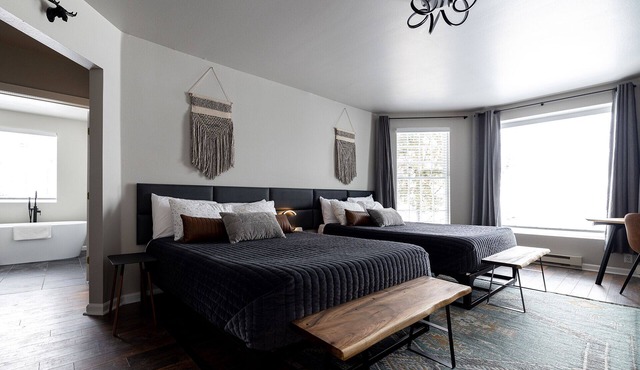Get cozy in The Moose Suite at Winter Park's only luxury boutique hotel!