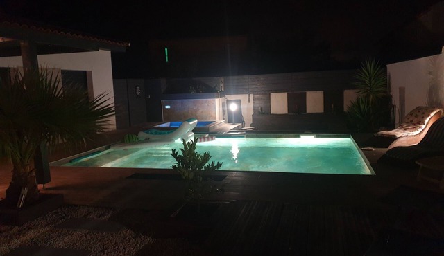 Gigean : modern villa with swimming pool for 6 people