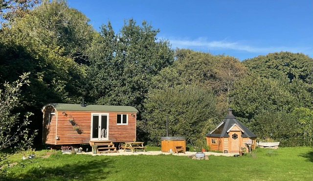 Gillan Creek Retreat is set in a private meadow on the Lizard Peninsula