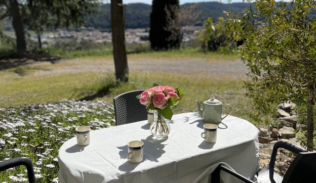 Gîte 2/4 people with swimming pool and view of the Orb valley
