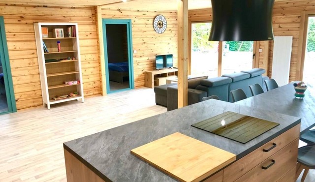 Gîte 8 people with swimming pool in Pluduno