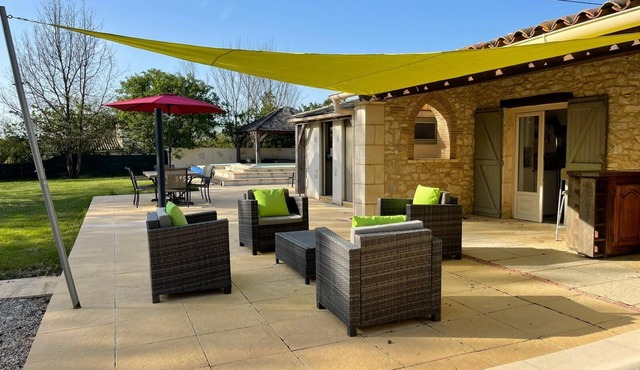 Gite and Cottage duo of properties, sleeps 6, with NEW private pool and grounds