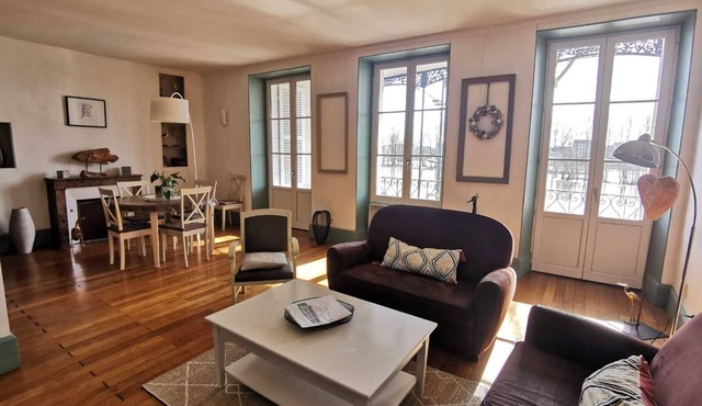 Gîte Appart "Les Oiseaux" with view of the Loire River