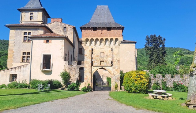 Gite de Charme 4* Château de la Hille with swimming pool