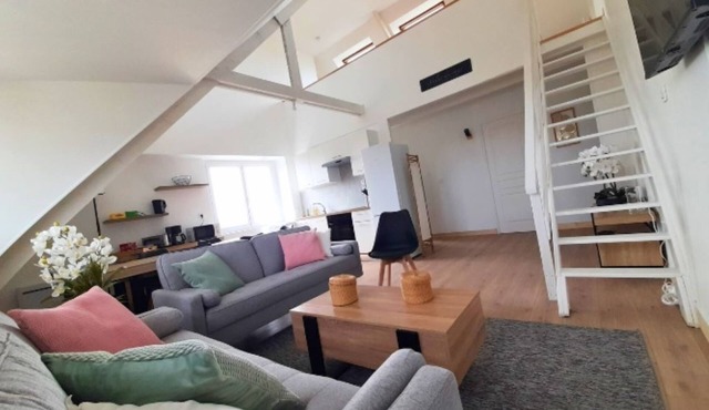 Gite du Belvédère - Appartement 150m2 , Spatieux, Chic et Calme - Mer à Pied