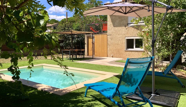 Gîte for two with private pool 20 minutes from Narbonne