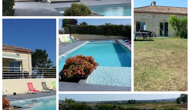Gîte/Grande maison quietly sleeps 14 with private pool