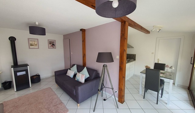 Gite "L 'ARAUCARIA" by the pool at DOMAINE "La Villa Moraine" Munster