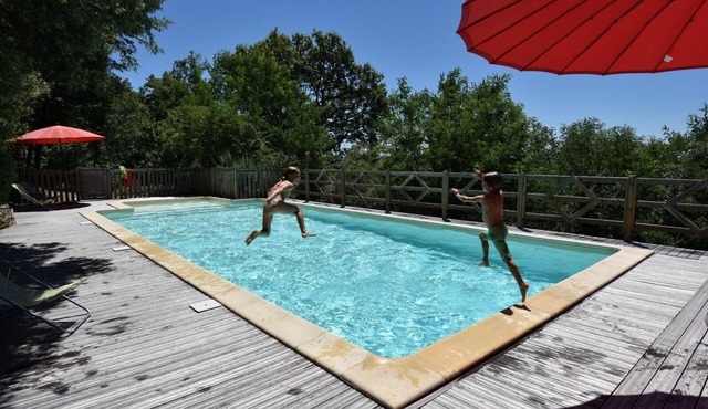 Gite La Terrasse en Périgord - La Blénie - Heated swimming pool