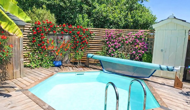 GITE TIMELLEN 3 étoiles - HEATED PRIVATE SWIMMING POOL - AIR CONDITIONING