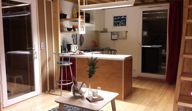 Gite with bamboo - duplex studio 1/4 people