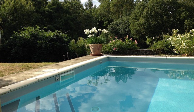 Gîte with large private swimming pool and garden in a peaceful setting near the Loire in Anjou