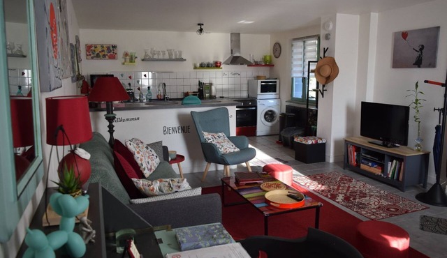 Gite with private entrance and parking/patio. At the foot of the BALLON D'ALSACE