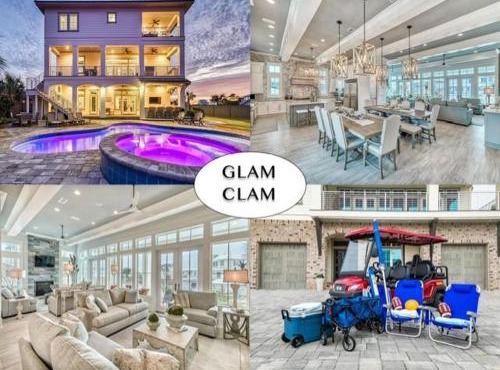 Glam Clam-Gated Beach- Private Pool & Spa