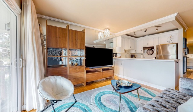 Glamorous, dog-friendly condo with pool, hot tub & W/D - snowbird-friendly