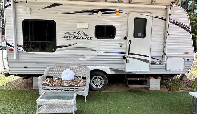 Glamping Among Redwood Trees Cozy Camper Pet Friendly