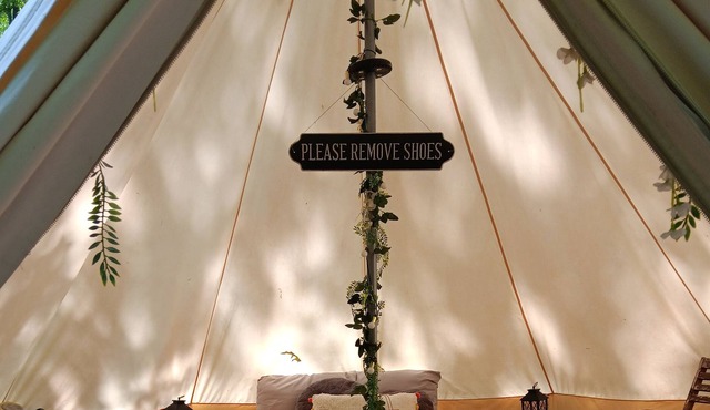 Glamping at Honea's Holler site 1