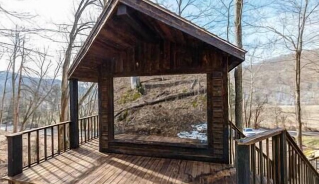 Glamping Cabin | Huge Window | Tree House Feel