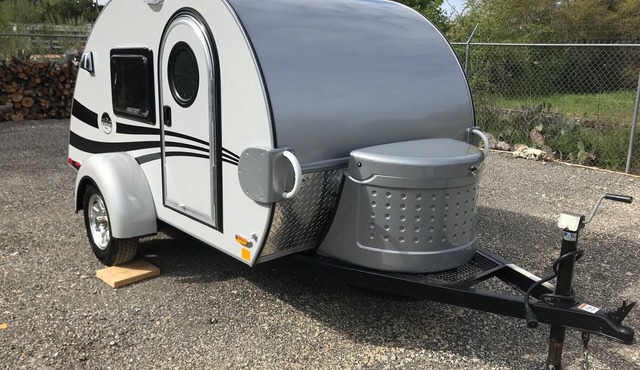 Glamping in a teardrop trailer