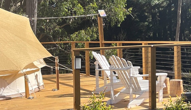 Glamping in the stunning Adelaide Hills in the heart of wine country