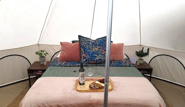 Glamping in the trees