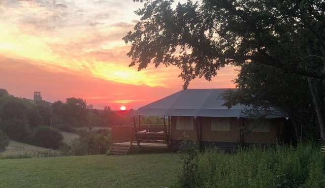 Glamping Lodge Monet | Domaine du Cammazet | Pool| Comfort | Nature