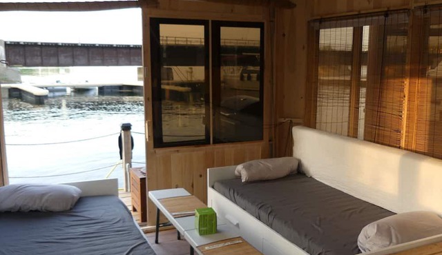 Glamping on the water