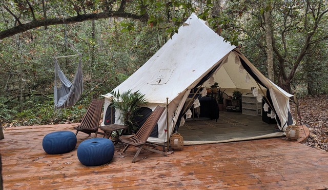 Glamping Retreat in North Georgia Mountains, Fully furnished, With AC