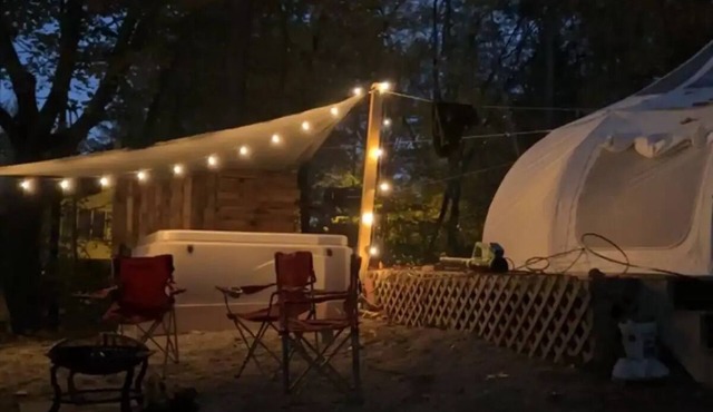 Glamping starglazing tentn