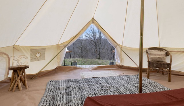 Glamping Suite At Watkins C Ranch with 1 Queen Bed