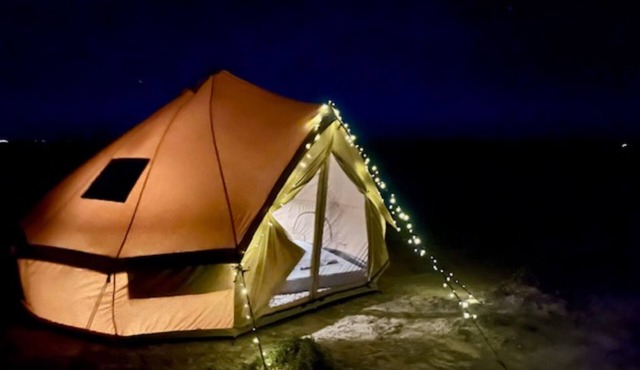 Glamping Tent @ Guadalupe Mountains Campfire Adventure Ranch