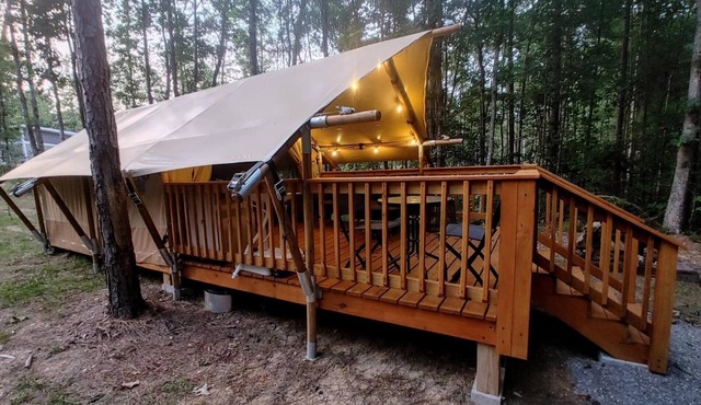 Glamping Tent with Covered Deck