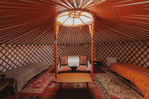 Glamping yurt at Sequoia Highland Camp