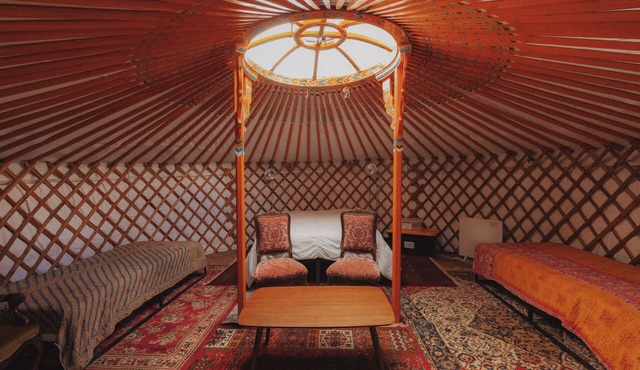 Glamping yurt at Sequoia Highland Camp