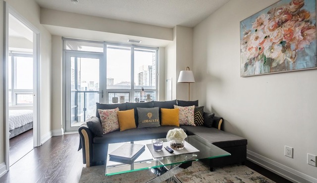 GLOBALSTAY. Elegance in peonies 23 Floor 1Br. Free Parking