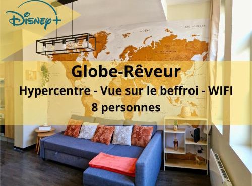 Globe-Rêveur, vue Beffroi & WiFi, Hypercentre