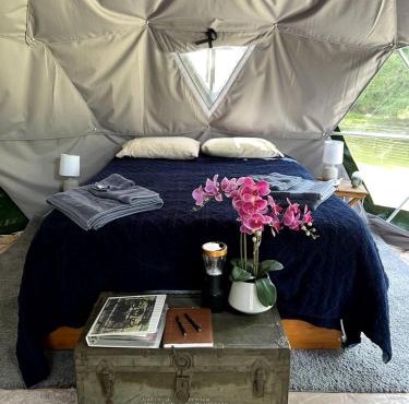 Go Glamping Among Alpacas in this Cozy Dome in Duvall, Washington
