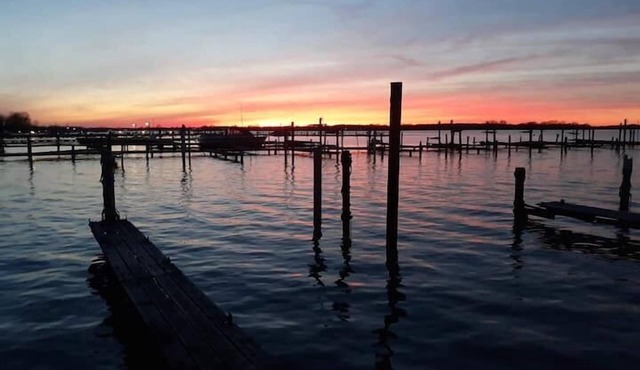 Go Glamping in Marblehead with free boat dock.