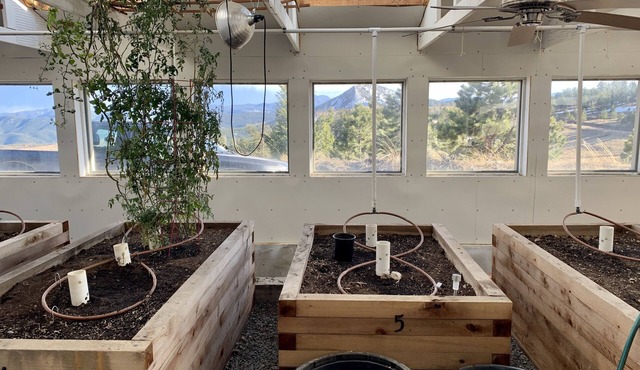 Gold Hill Greenhouse and Brand New Yurt!