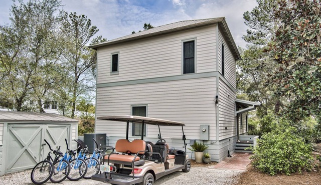 Golf Cart! 300 FT to Seasonally Heated Pool! 4 Bikes! Walk to the Beach! Footprints in the Sand 30A