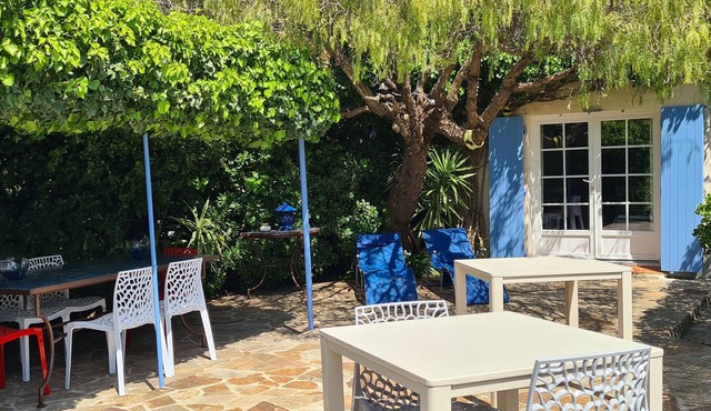 Golf de St Tropez Exceptional sea view 100m beach fenced villa Bas Rayol