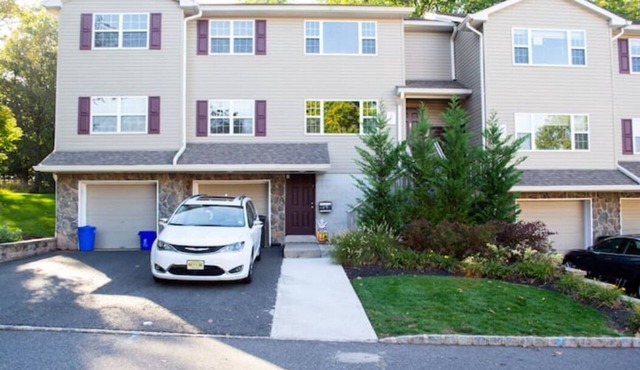 Golf view from Patio- Spacious 3-bedroom apartment in charming Bridgewater