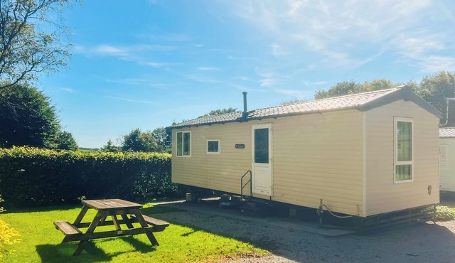 Good quality, modern family caravan with one double and one twin.