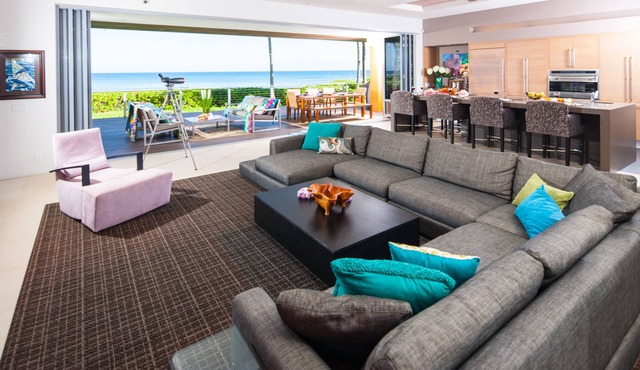 Gorgeous Beachfront Home! Great Beach, gated grounds, private community