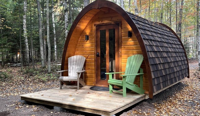 Gorgeous Birches Pod in the Woods for a Memorable Glamping Experience near Lake Superior in Wisconsin