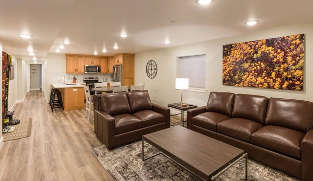 Gorgeous brand new 2BR unit, sleeps 6. Amazing ski location!