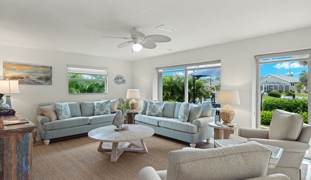 Gorgeous canal front home walking distance to the beach!