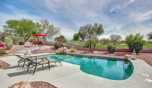 Gorgeous! Golf Course Lot! Heated Pool! City Lights View!